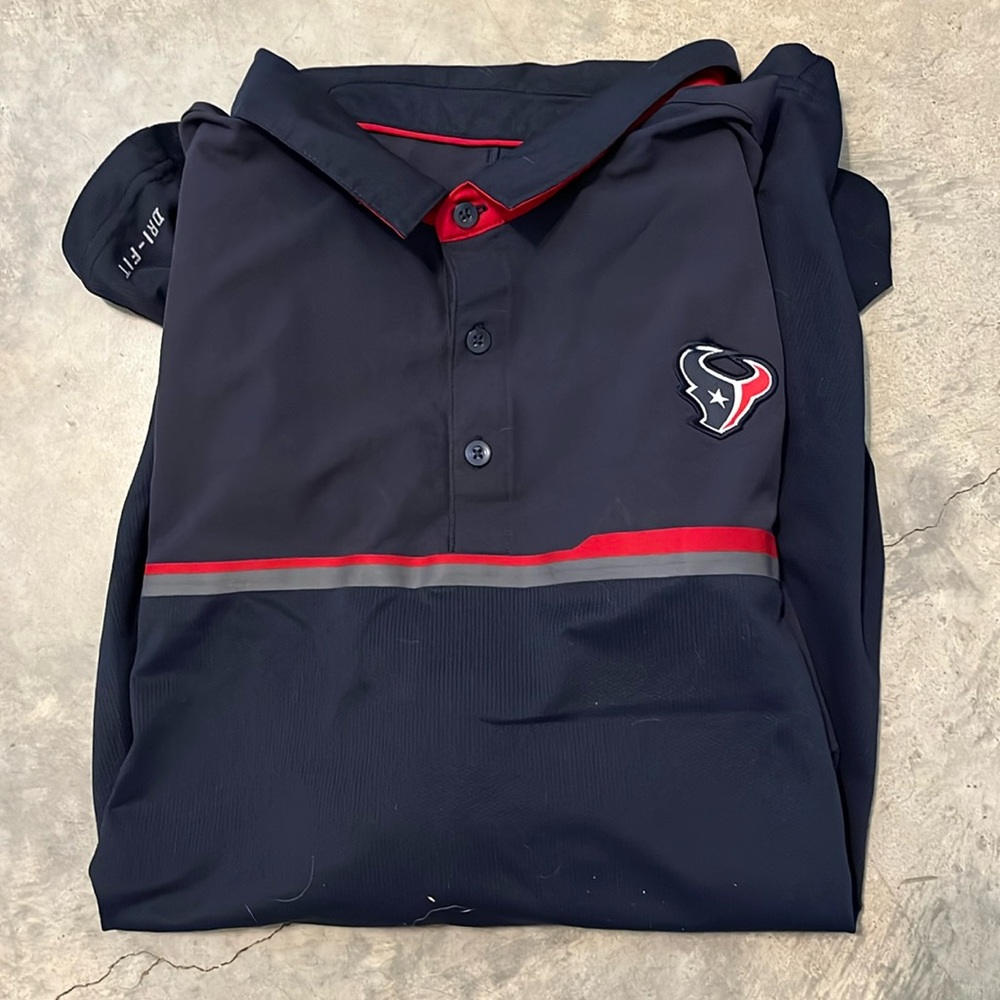 Men’s Texans polo dri-fit Nike shirt